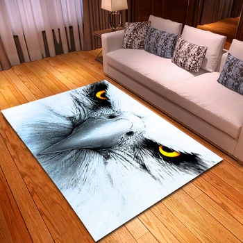 

Nordic Eagle Carpets Soft Non-slip Sofa Parlor Area Rug Kids Bedside Floor Mat Home Decor Animal Bedroom Living Room Carpet