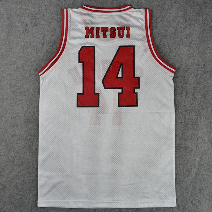 Школьный Топ для косплея Slam Dunk Shohoku № 14 Mitsui Hisashi жилет баскетбольная майка