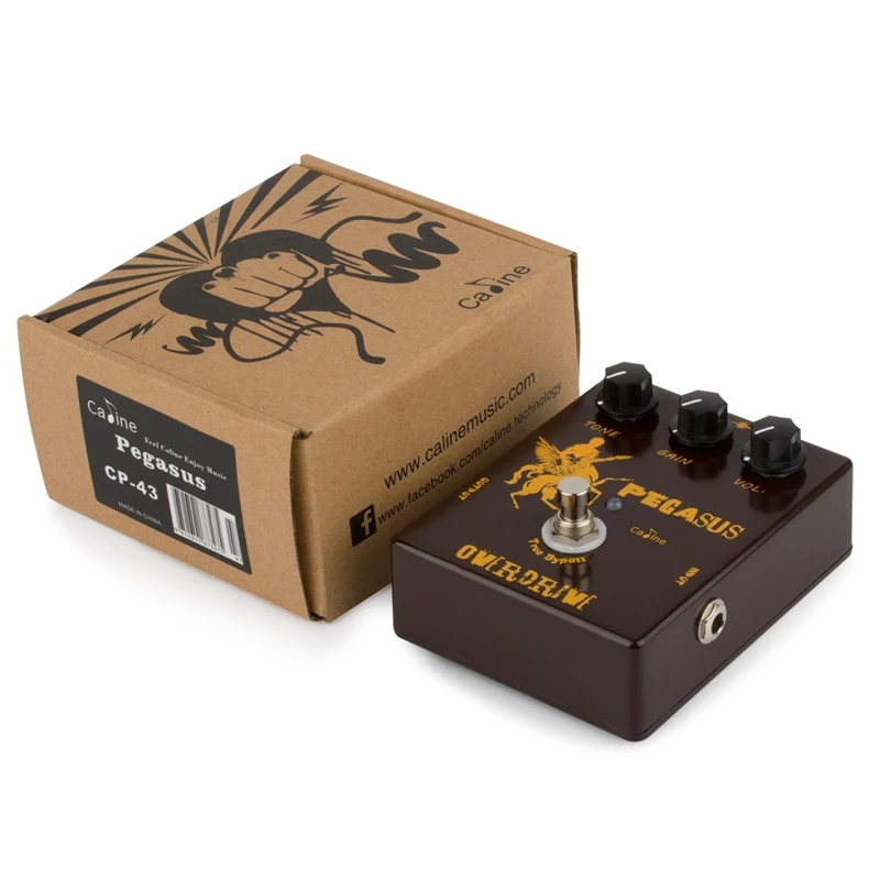 Pedal de Efeitos Caline Pegasus Overdrive Guitarra Klon Centaur Simulação Acessórios Cp-43 - Image 6