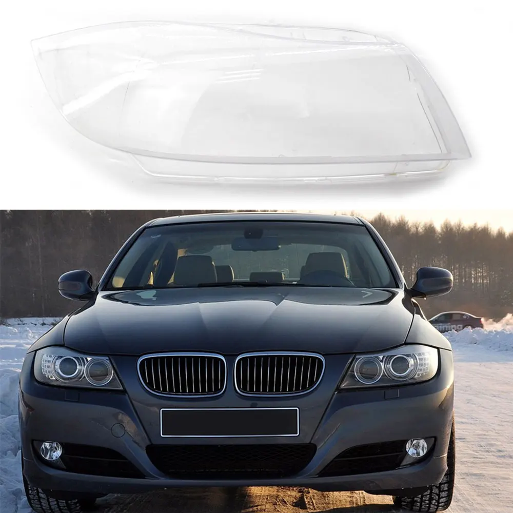 Прозрачные линзы фары Пластик Крышка для Bmw 3 серии E90 Sedan/E91 2005-2012 7 серия 09-15 F02 F01 A4 B8 2009-2012 - Цвет: A  right