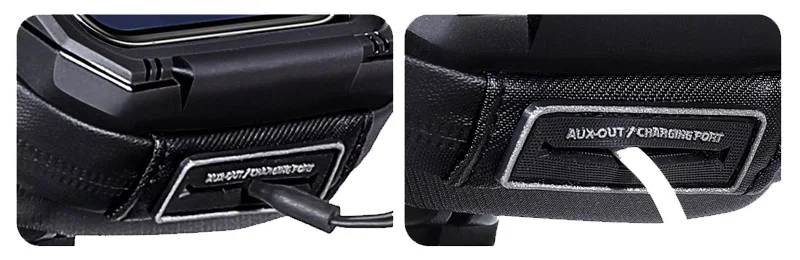 Sacoche Guidon Vélo étanche - Support Téléphone Rotatif 360° - Compatible Smartphones Jusqu'à 7" - Housse Pluie Incluse