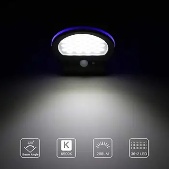 

Street Lamp Walkway Lights Motion Sensor Fence Light Garden Landscape Outdoor Home Security Wall Light Durable Solar IP65