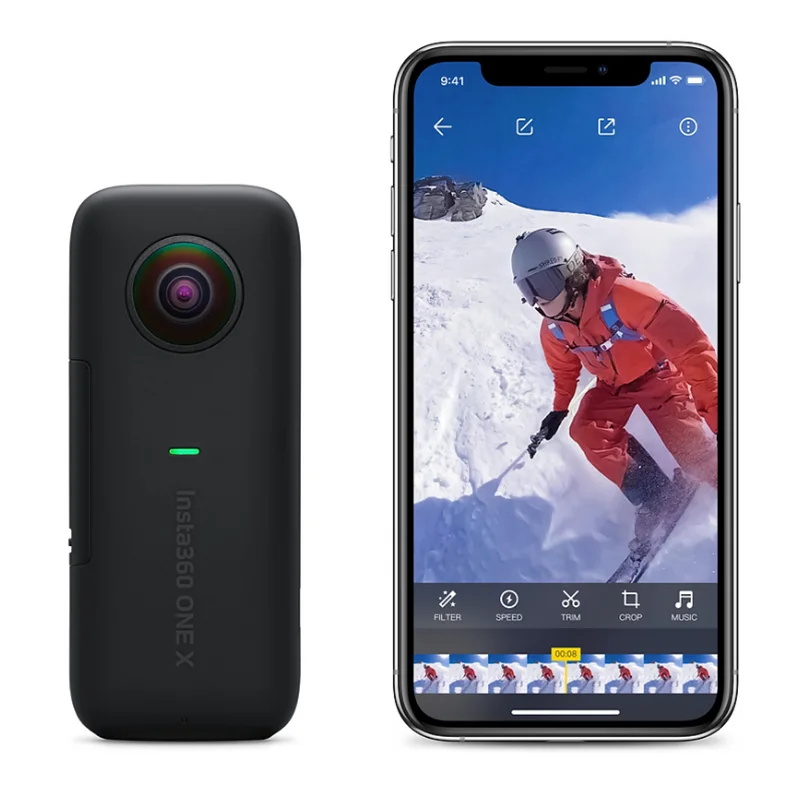 Insta360 ONE X 18MP Sport Action Camera Wifi Support For IPhone Android 5.7K Photo Invisible Selfie Stick Bullet Time in stock