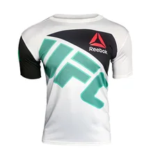 UFC футболка с коротким рукавом мужская тренировочная ММА Комплексная Боевая из чистого хлопка поглощающая пот быстросохнущая фитнес-Спорт бокс C