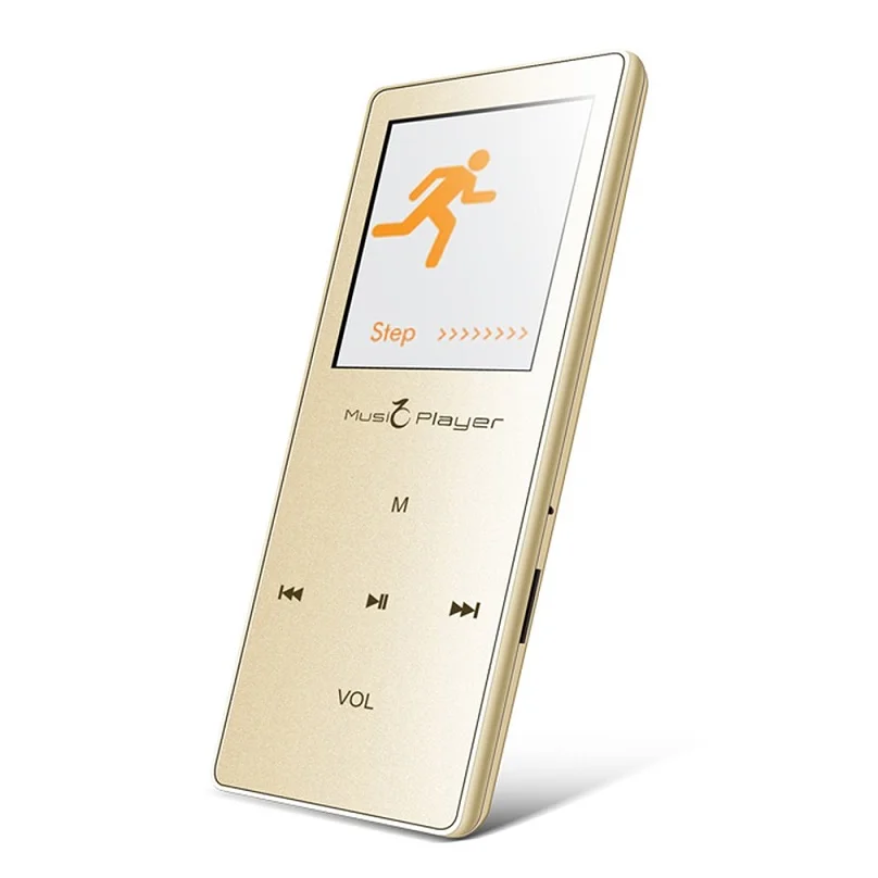 Золотой 1,8 дюймов сенсорный экран мини Bluetooth MP3 плеер HIFI музыкальный плеер FM радио шагомер видео рекордер электронная книга чтение - Цвет: Золотой