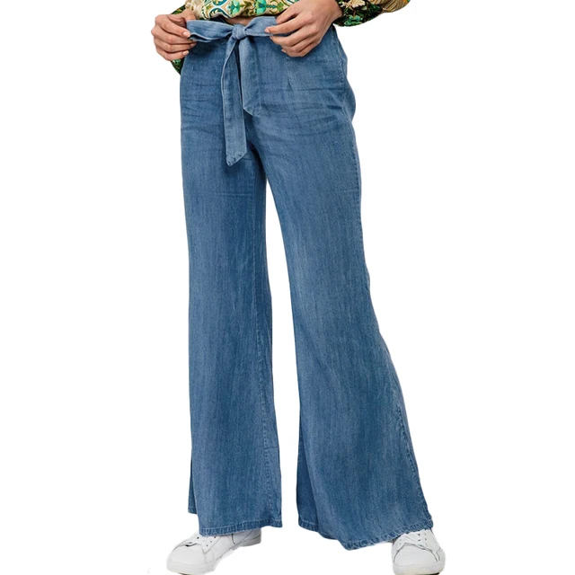 wide band trouser jeans