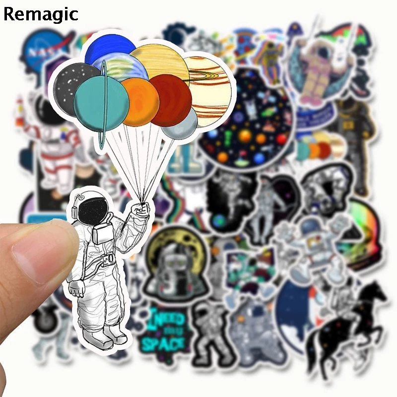 50pcs Space Astronauts Architecture Sticker pack fans anime vintage paster cosplay scrapbooking diy sticker phone laptop