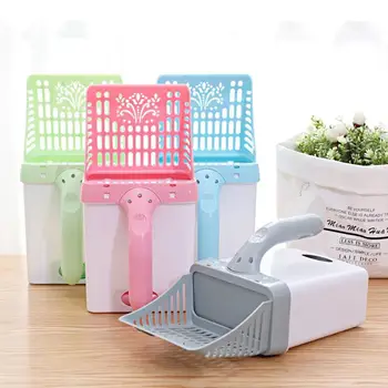 

Cat Litter Scoop Detachable Cat Litter Shovel Kitten Scooper With Bucket Practical Plastic Cat Sand Dog Poop Cleaning Supplies