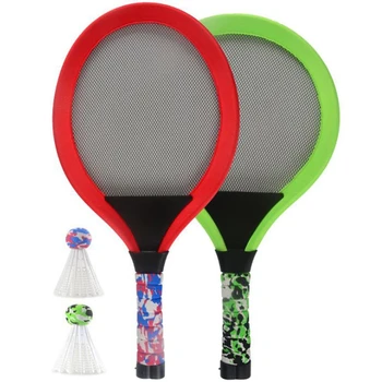 

HOT 1 Pcs Ran Color Light Badminton Racket Suit Outdoor Sports Fight Luminous Racket Toy
