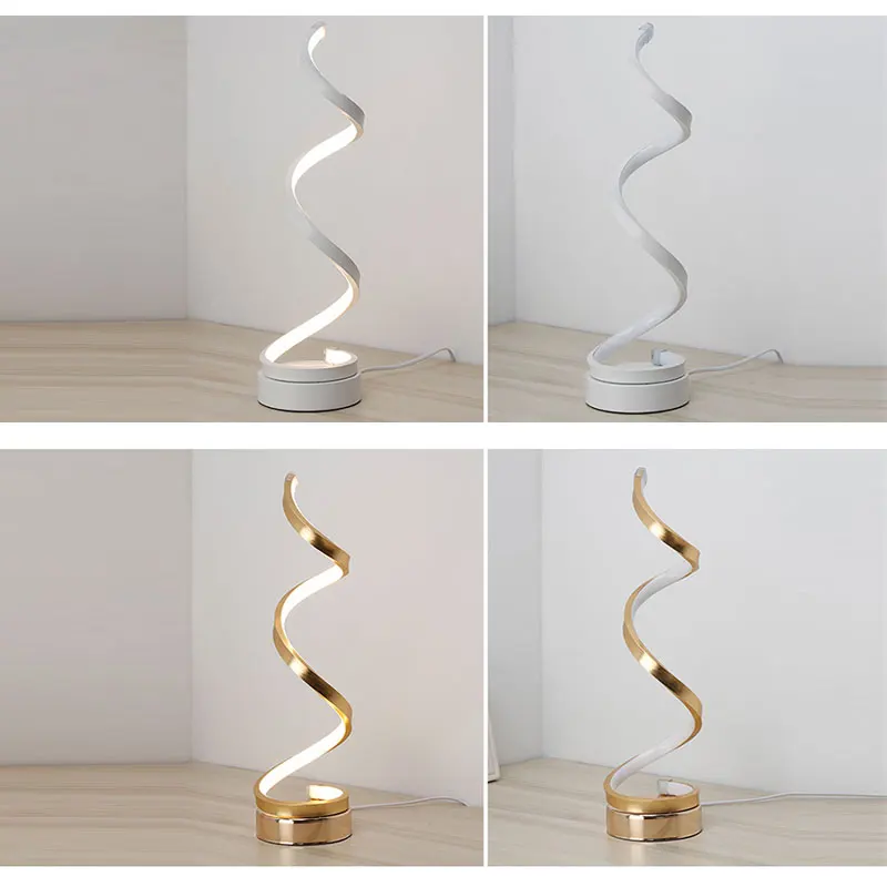  Modern LED Table Lamps Indoor Decoration Desk Lights Bedroom Reading Lighting 24W EU/US Plug Bedroo