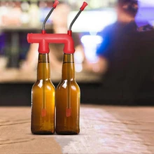 

1pcs Double Beer Snorkel Beer Dispenser For College Parties Birthdays Christmas New Year Party MADE By Food Grade Materials