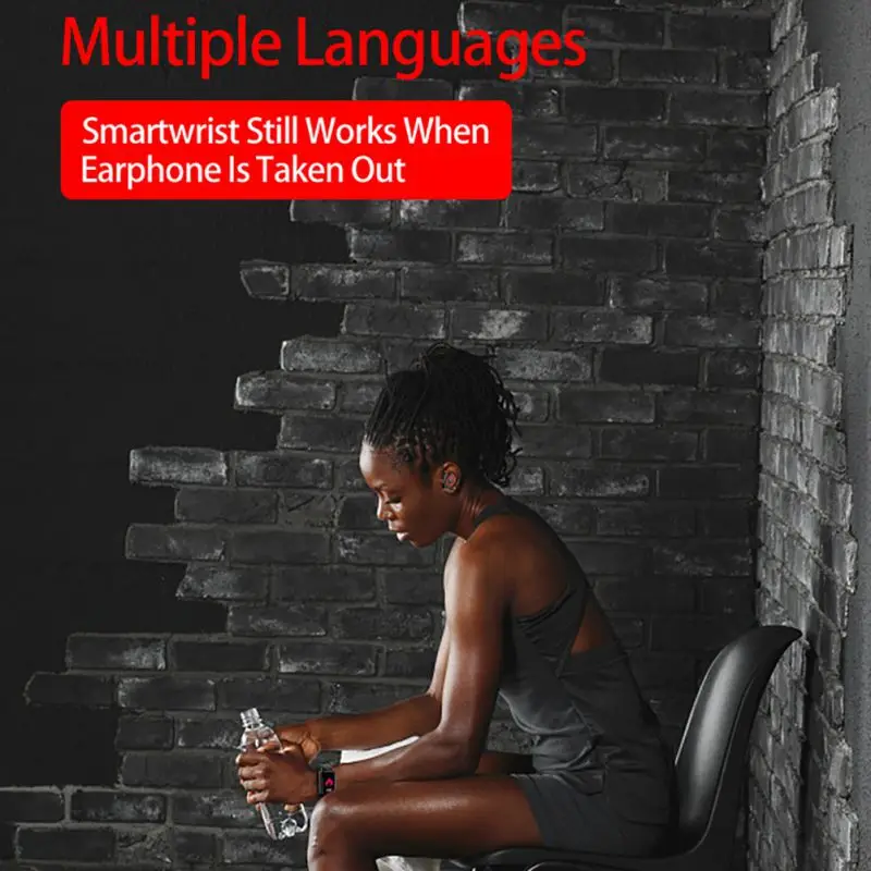 M1 Dual Bluetooth 4,2, гарнитура, умный Браслет, пульсометр, измеритель артериального давления, смарт-часы для Ios, Android, мобильного телефона