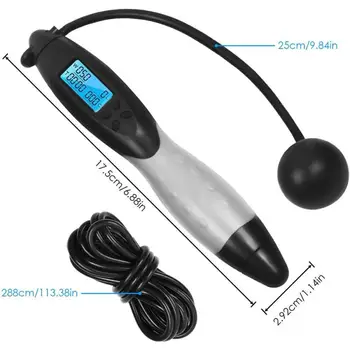 

ump Rope Digital Counting Speed Jumping Rope Counter For Indoor Outdoor Fitness Training Adjustable Weighted Jump Rope Workout
