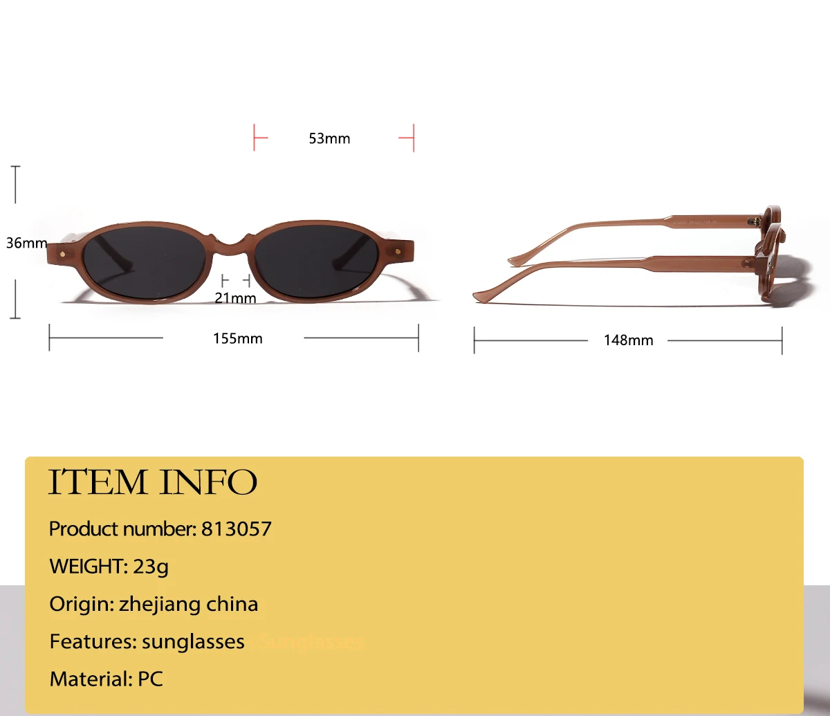 PC Oval Steampunk Sunglasses Women Men Small Sun Glasses Steam Punk Retro Black Glasses UV400