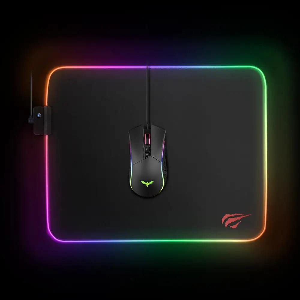 Светодиодный коврик для игровой мыши HAVIT RGB USB светодиодный расширенная подсветка