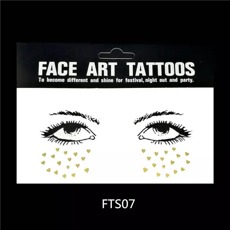 Флеш-тату для лица фестиваль вечерние блеск для тела художественная татуировка для лица наклейки для глаз тени для век консилер для веснушек узор в горошек