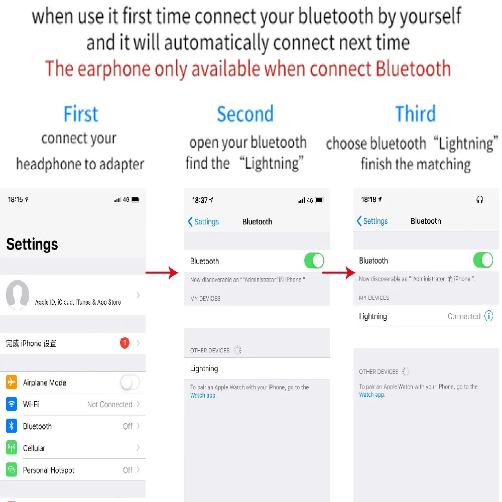 Проводные bluetooth наушники для IPhone X XR XS Max 8 7 Plus с микрофоном телефона|Наушники и