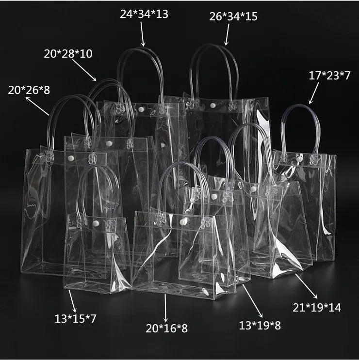disappear Renaissance Strength 10/20/40pcs Clear Display Bags Small, Transparent Gift Plastic Bag Mini Pvc  Bags Handle Cosmetic Bag Pack - Gift Boxes & Bags - AliExpress