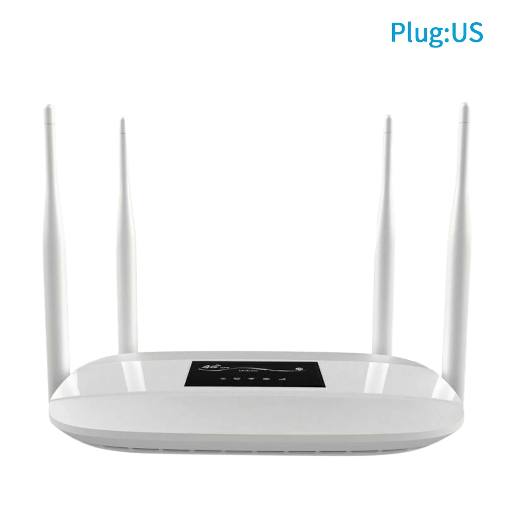 

Unlocked Wifi Router Antenna 4G LTE CPE 300Mbps Wireless Extender Accessories High Speed Office Stable Sim Card Slot Smart Home