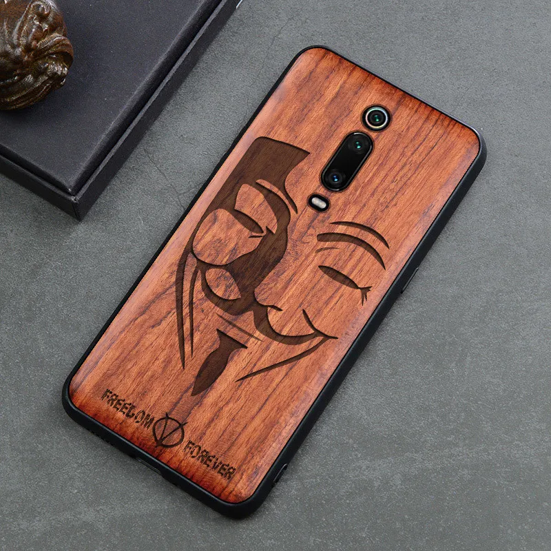 Деревянный чехол K20 для Xiaomi Redmi K20 Pro чехол роскошный чехол из палисандра TPU бампер K20 Pro Чехол для Redmi K20 Pro Funda
