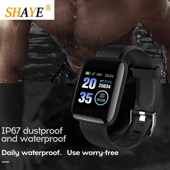 

2020New Smart watches Blood pressure Heartbeat meter information Remind Sports Waterproof watch Men or women Smart watch 116plus