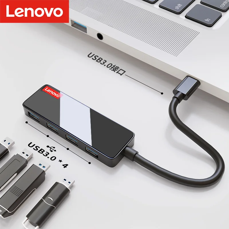 PROD 1005002606438676 Lenovo USB Type C To USB 3.0 Hub 4 In 1 Expansion
Adapter High Speed For Computer PC Laptop MacBook Accessories Splitter
