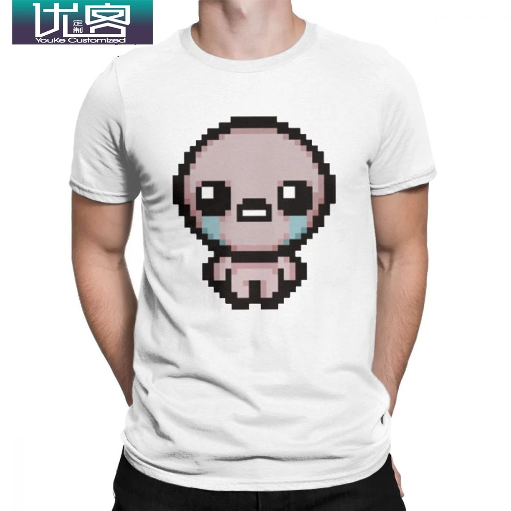 Мужская футболка The Binding Of Isaac Rebirth Винтажная из 100% хлопка с короткими рукавами