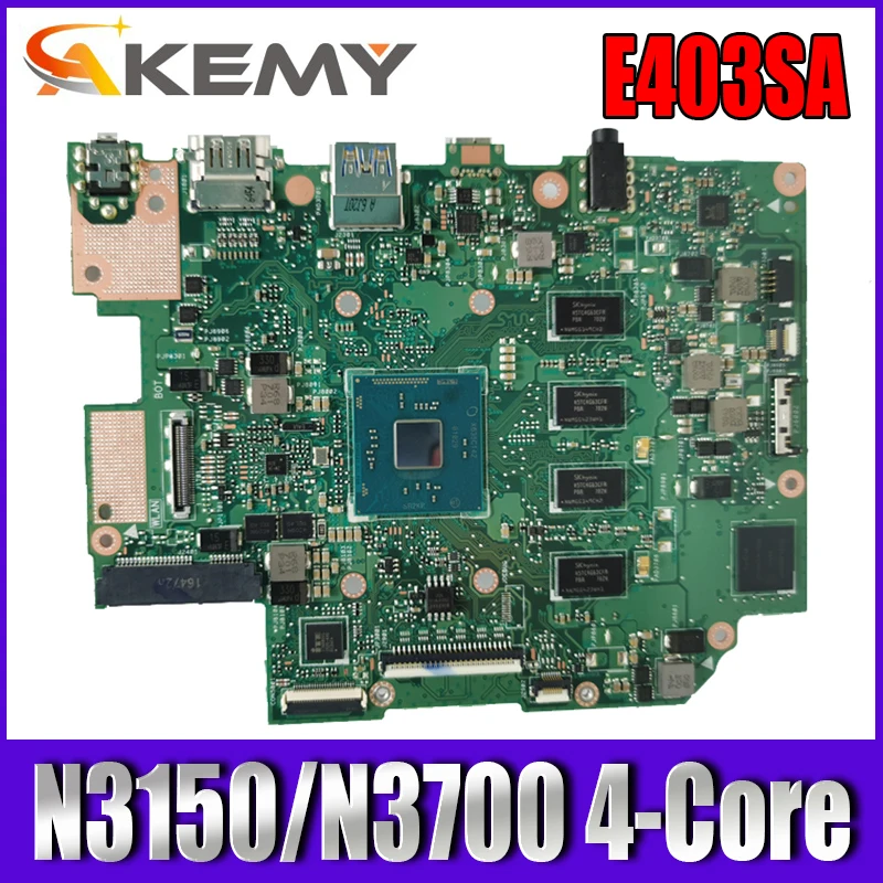 Akemy E403SA материнская плата для ноутбука ASUS протестированный Оригинал 4G-RAM 64G-HDD