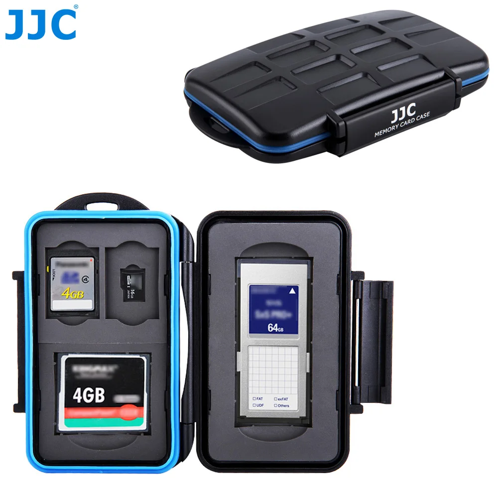 JJC держатель для карт памяти SD SDHC CF XD SXS XQD карты Водонепроницаемая коробка Canon Nikon