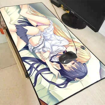

Anime Sexy Girl Lying Extra Large Mouse Pad Mousepad Natural Rubber with Locking Edge Gaming Keyboard Mouse Mat Multiple Size