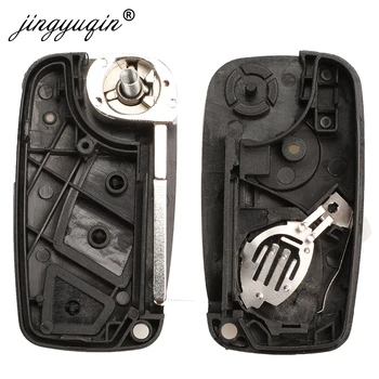 Keyforkess Flip pieghevole a distanza per auto chiave custodia Shell Cover Fob per FIAT Iveco Punto Ducato Stilo Panda Idea Doblo Bravo 2/3 pulsanti - Jingyuqin Flip pieghevole a distanza per auto chiave custodia Shell Cover Fob per FIAT Iveco