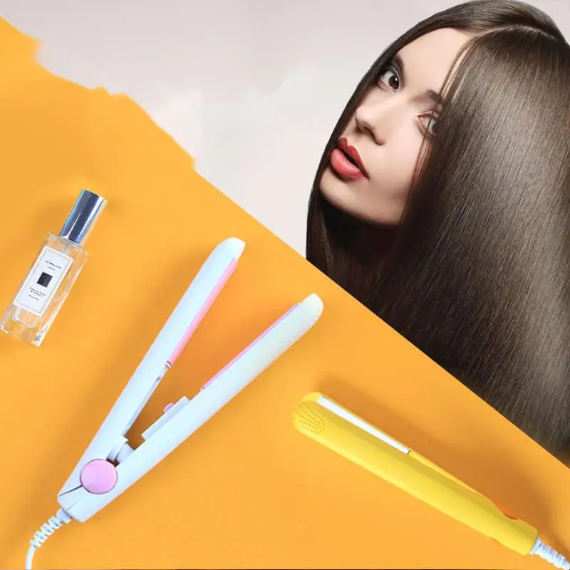 

2 In1 Portable Mini Hair Straightener Constant Temperature Hair Curling Iron Travel Home Use Hair Styling Tools