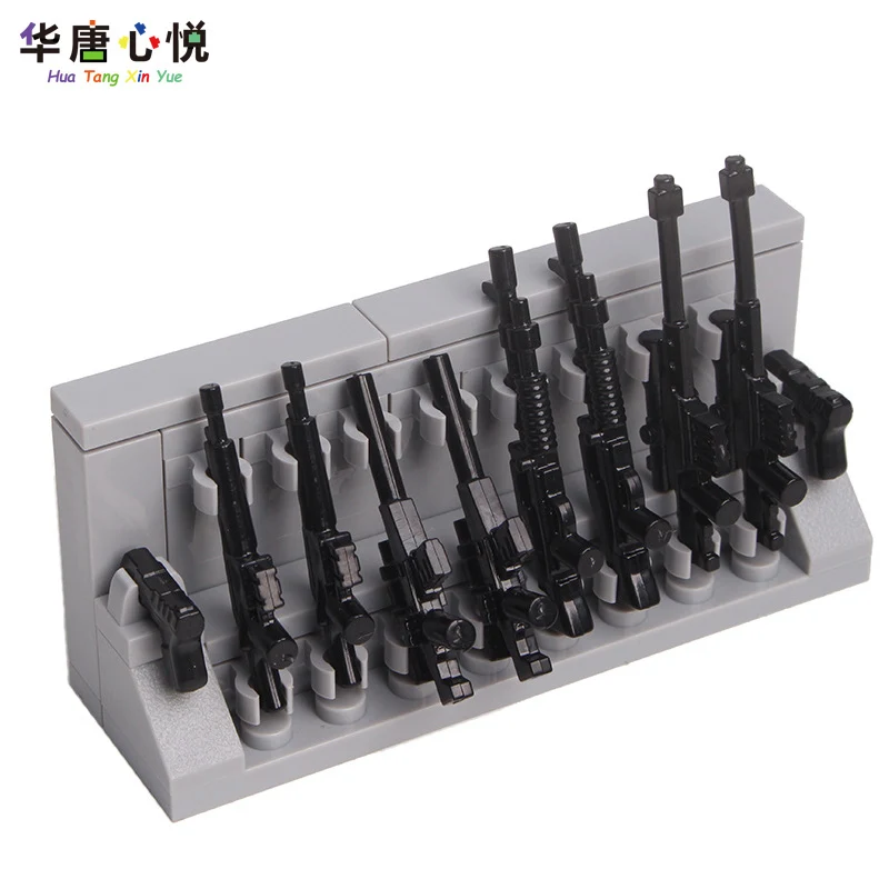 Military Series Weapon Set Storage Wall Model Educational Toys Suitable For Children Building Blocks Birthday Present | Игрушки и хобби