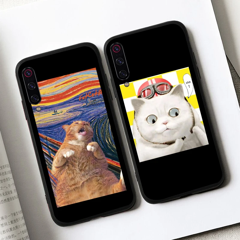 Чехол для Samsung Galaxy A 70 20e 20 50 60 40 S Silicon Etui A50 A70 A20e A40 A60 M40 A20S A50S A30S A40S Funda Cover Cat Cartoon |