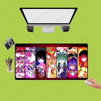 

XGZ Hot Products Big Mouse Pad Girl Anime Mouse Pad Black Seam Computer Notebook Office Rubber Non-slip Carpet Desk Ma XXL