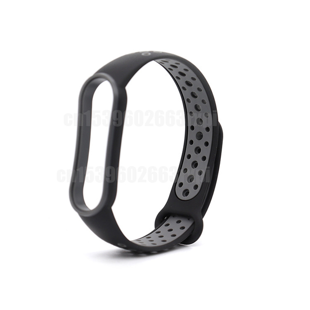 For Xiaomi Mi Band 3 4 5 6 Two-Color Watch Band Wristband Silicone Miband Smart Silicone Bracelet Mi3 M4 M5 Mi6 Glass Film