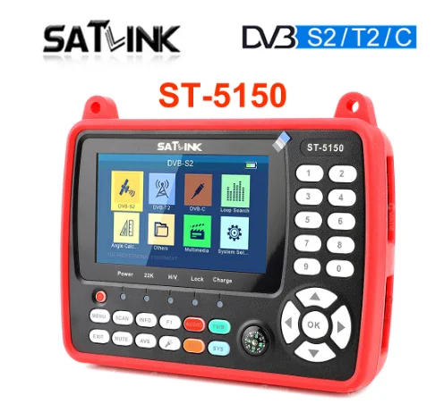 DVB-S2/T2/C COMBO HD сигнальный спутник Finder Meter H.265 HEVC 4 3 Inch TFT LCD SATLINK ST-5150 Better 6951 |