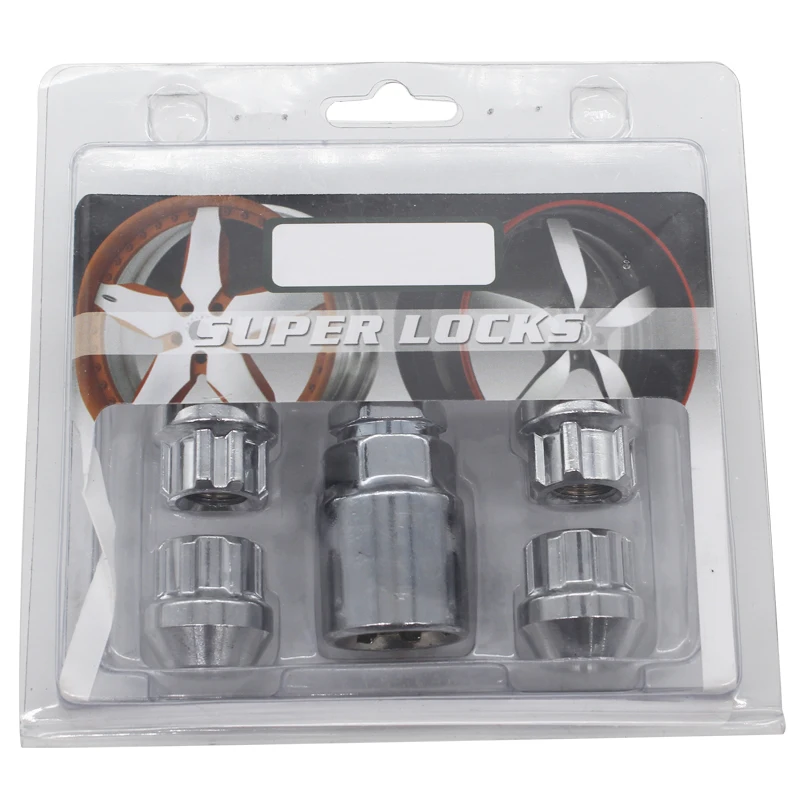 4Nuts 2keys M12x1.25 1.25 Wheel Locks Lug Nuts Anti Theft Security Nut Fit For Nissan X-trail Geniss Tiida Livina LS010-06