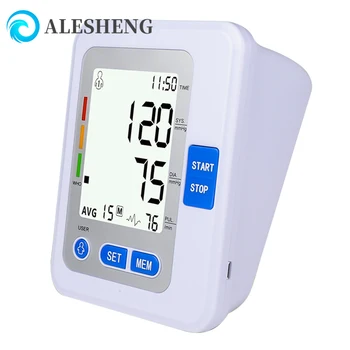 

LCD Digital Automatic Arm Blood Pressure Monitor Electronic Sphygmomanometer with Voice Meter Cuff sphygmometer