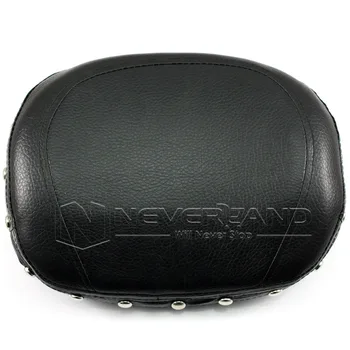 

Motorcycle Black Sissy Bar Backrest Studded Cushion Pad For Harley Yamaha Honda Suzuki Kawasaki Bikes D40