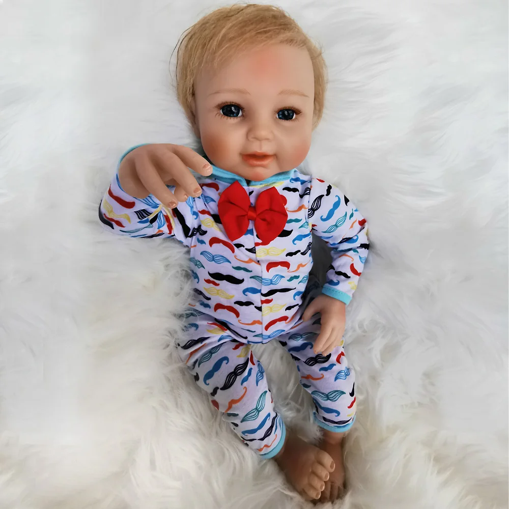 50 см ручной работы Мягкие силиконовые куклы Reborn Baby реалистичный вид новорожденный младенец получивший новую жизнь мальчик милый подарок на день рождения
