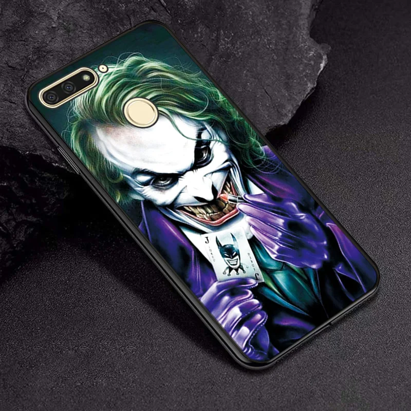 Venom Joker черный ТПУ чехол для телефона для huawei Honor 7X чехол 6X 8X 9X Pro Чехол "Железный человек" для huawei Honor 7C чехол Honor 7A про сумки - Цвет: TPUBLK661