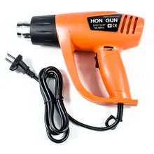 2000W Температура Регулируемый тепловые пушки горячего воздуха, пистолет-распылитель для упаковки в термоусадочную пленку, ремонт 220V штепсельная вилка европейского стандарта удар нагревательный инструмент от 60 °C до 650 °C