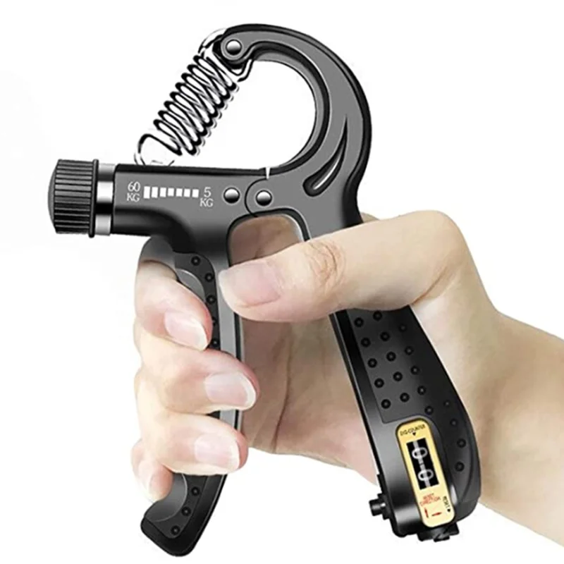 

5-60Kg Gym Fitness Hand Grip Men Adjustable Finger Heavy Exerciser Strength for Muscle Recovery Hand Gripper Trainer
