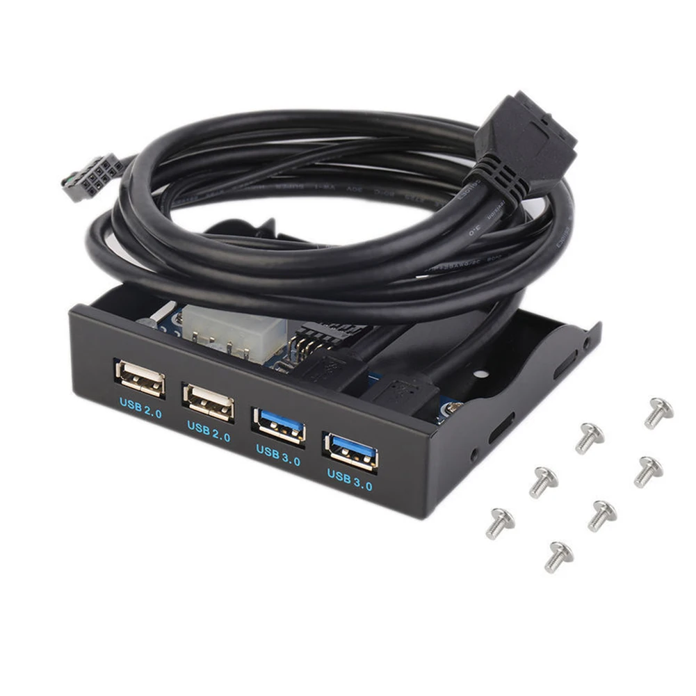4 порта USB адаптер расширительный концентратор высокая скорость Передняя панель