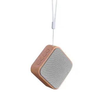 

Wood Grain Portable Wireless Speaker Vintage Mini Bluetooth Speaker With Mic Support TF Card FM Radio For Mobile Phone