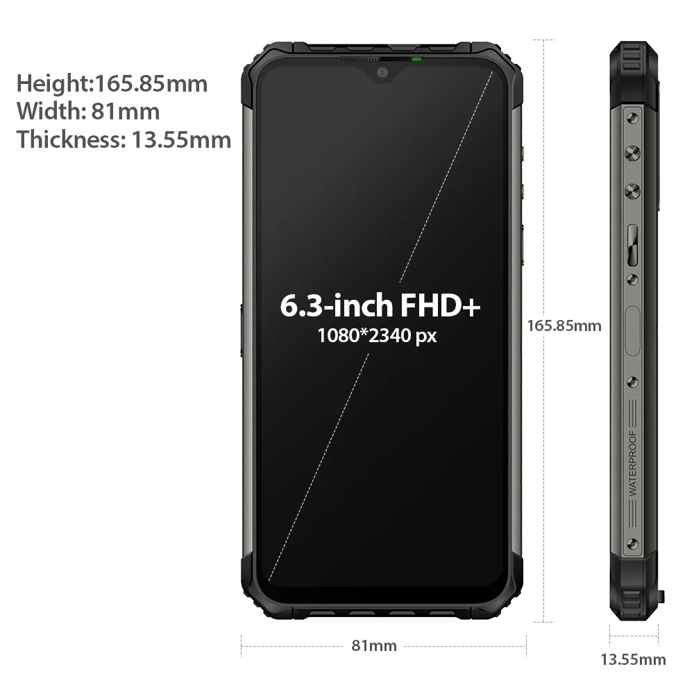 Ulefone Armor 7 IP68 прочный смартфон Android 9,0 NFC Helio P90 Octa Core 6,3 ''8 GB+ 128GB 48MP 4G 5500mAh Мобильный телефон Android