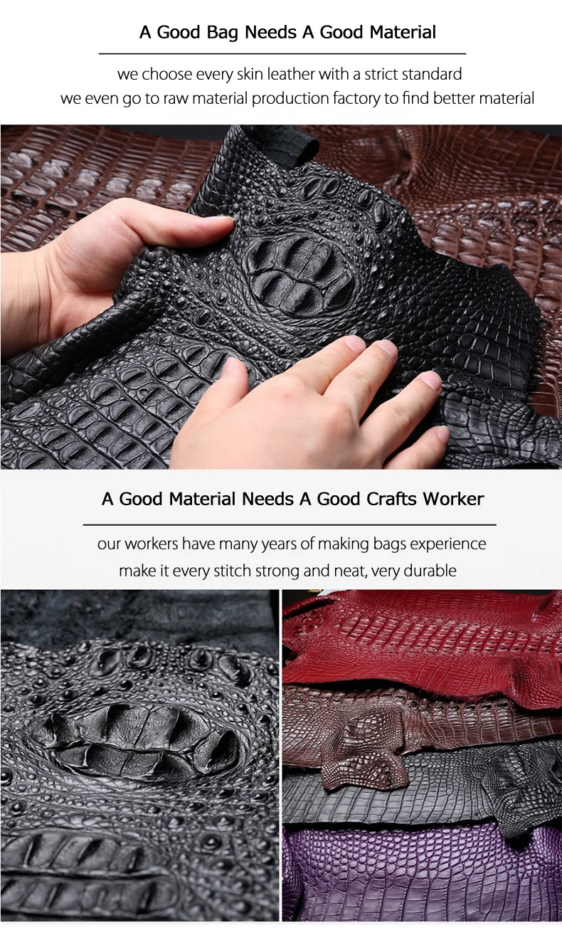 Высококачественная крокодиловая кожа, модная мужская сумка, дизайнерская, короткая, Крокодиловая, для живота, dinero bolsa hombre, винтажная, negro corto monedero
