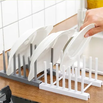 

Kitchen Organizer Pot Lid Rack Stainless Steel Spoon Holder Pot Lid Shelf Cooking Dish Rack Pan Cover Stand Kitchen Accessories