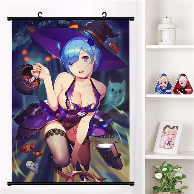 Аниме Re: zero kara hajimeru isekai seikatsu Beatrice Emilia настенный плакат коллекция домашнего декора - Цвет: U